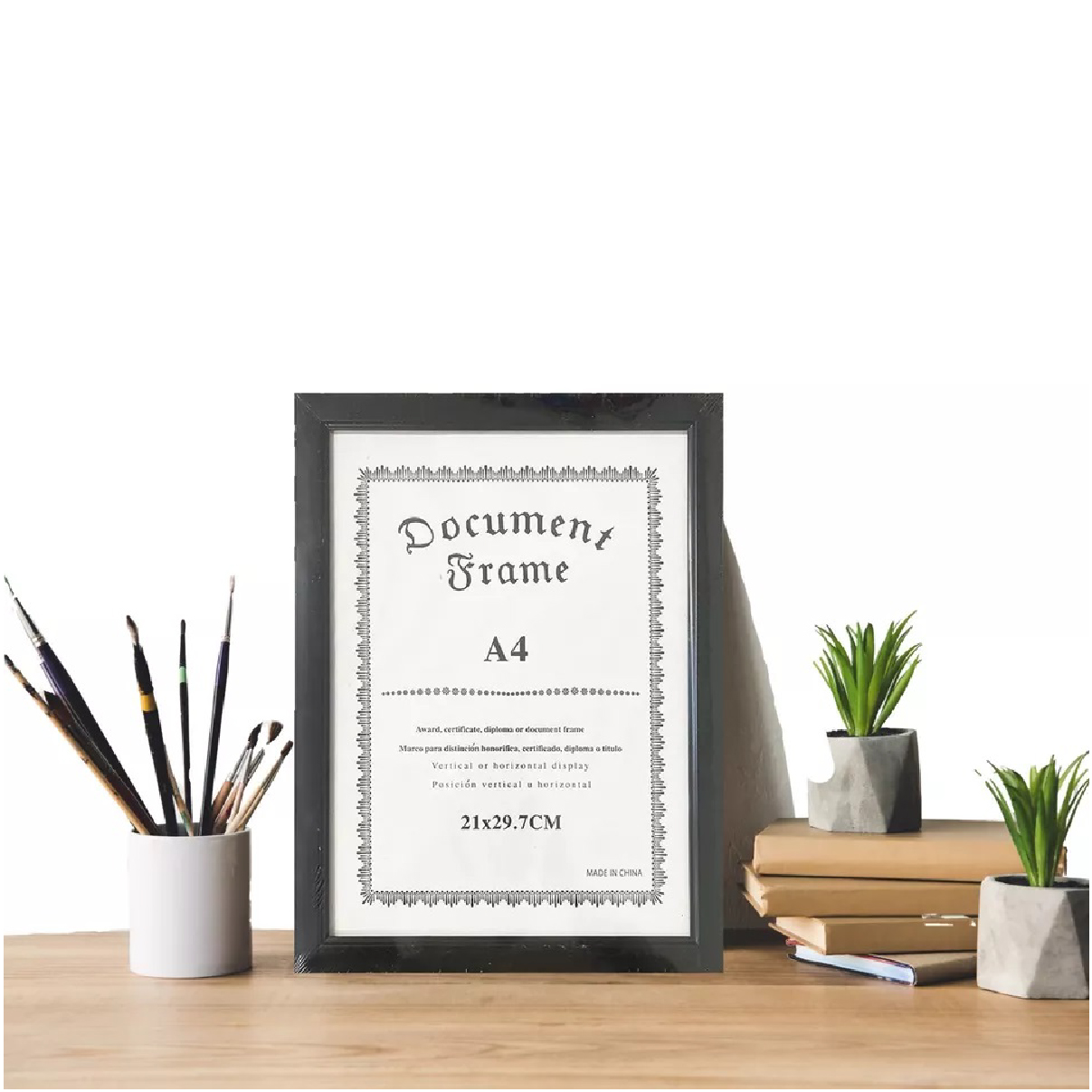 برواز A4 خشب اسود 3605-1