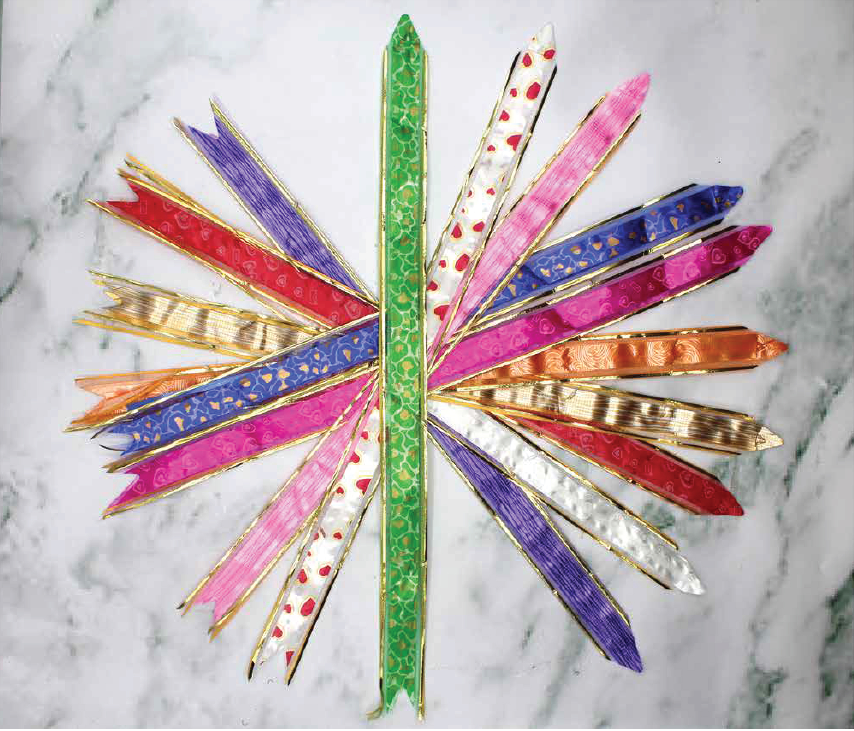 وردة تغليف هديا ملون 1127-5