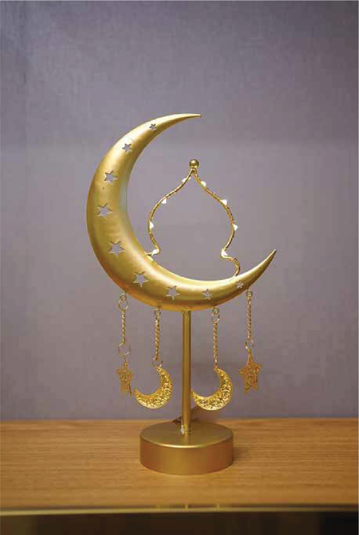 هلال رمضان ذهبي طويل مسجد 1601-8