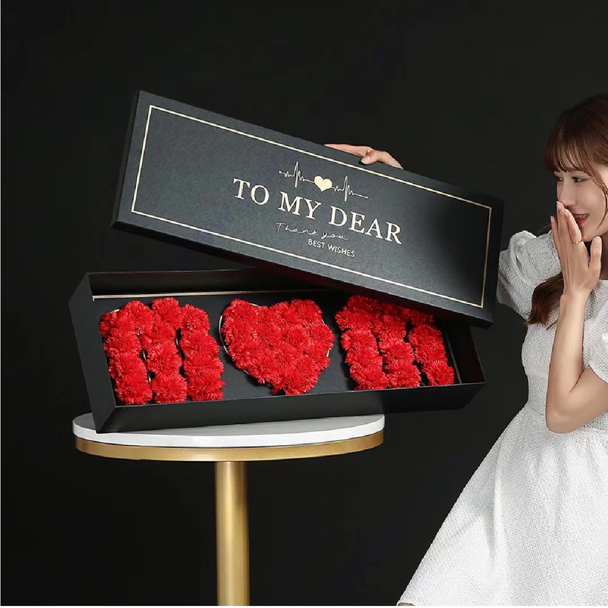 صندوق هدايا mom اسود 1609-9