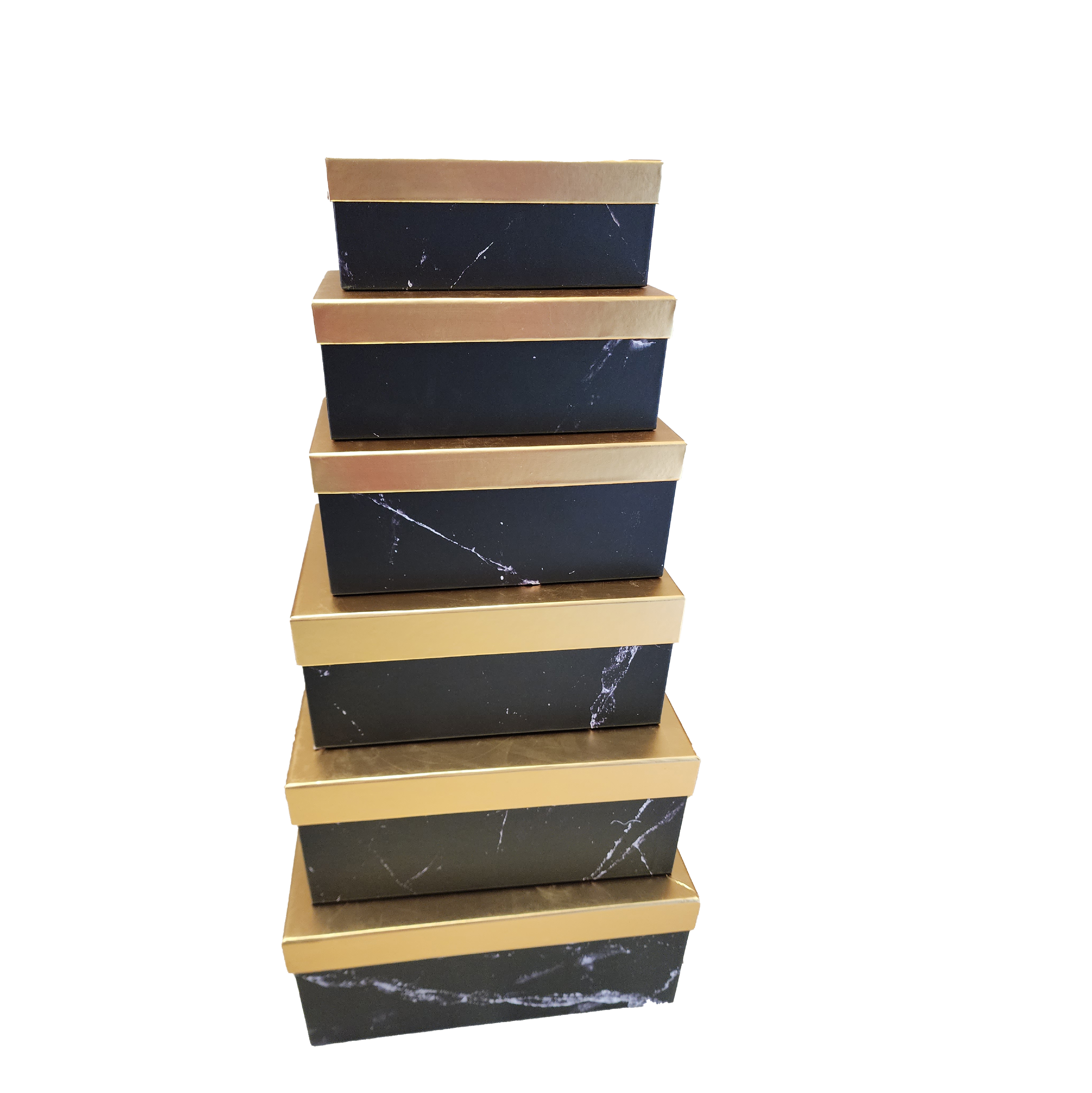 صندوق 6 قطع اسود ماربل 2321-1