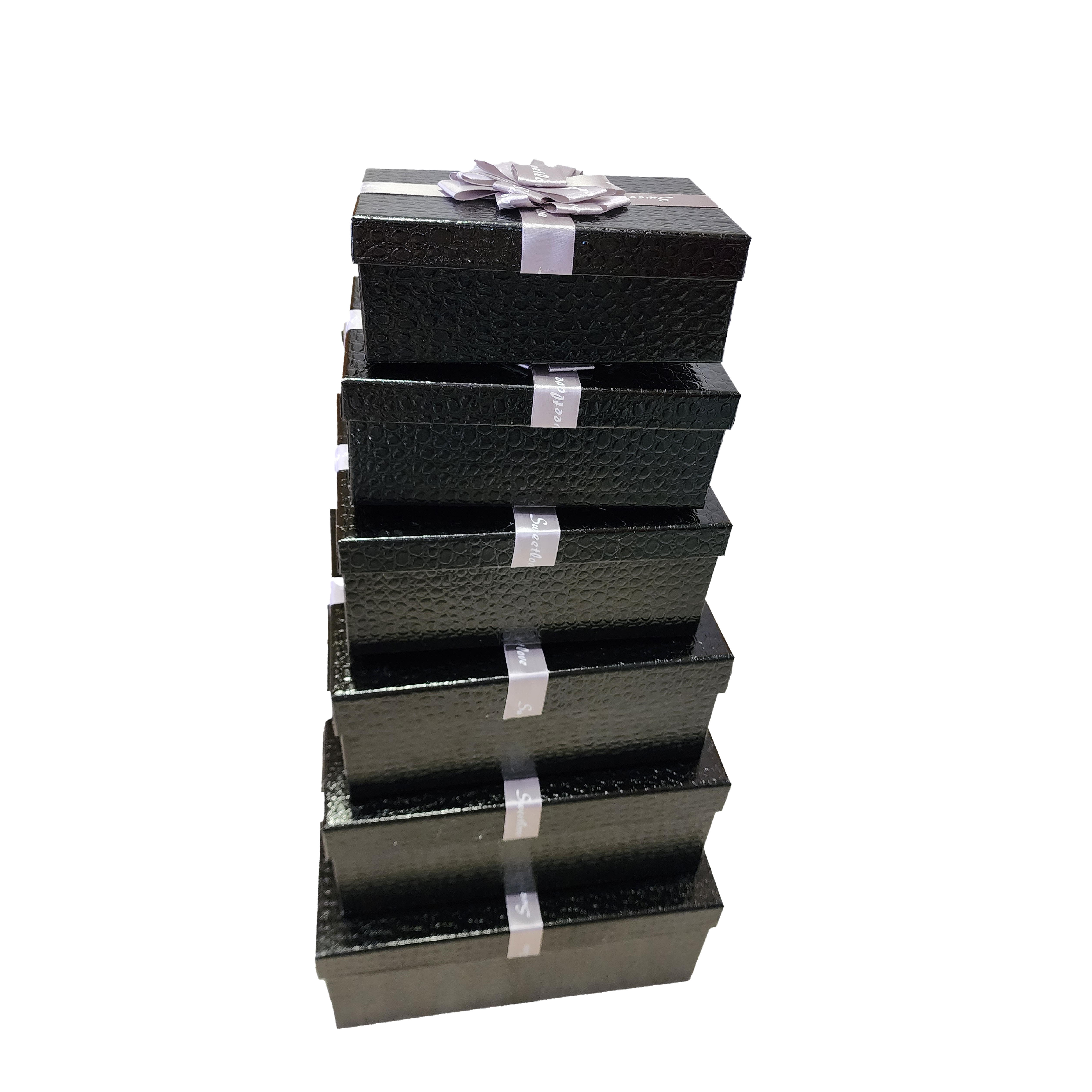 صندوق 6 قطع جلد اسود 2321-5