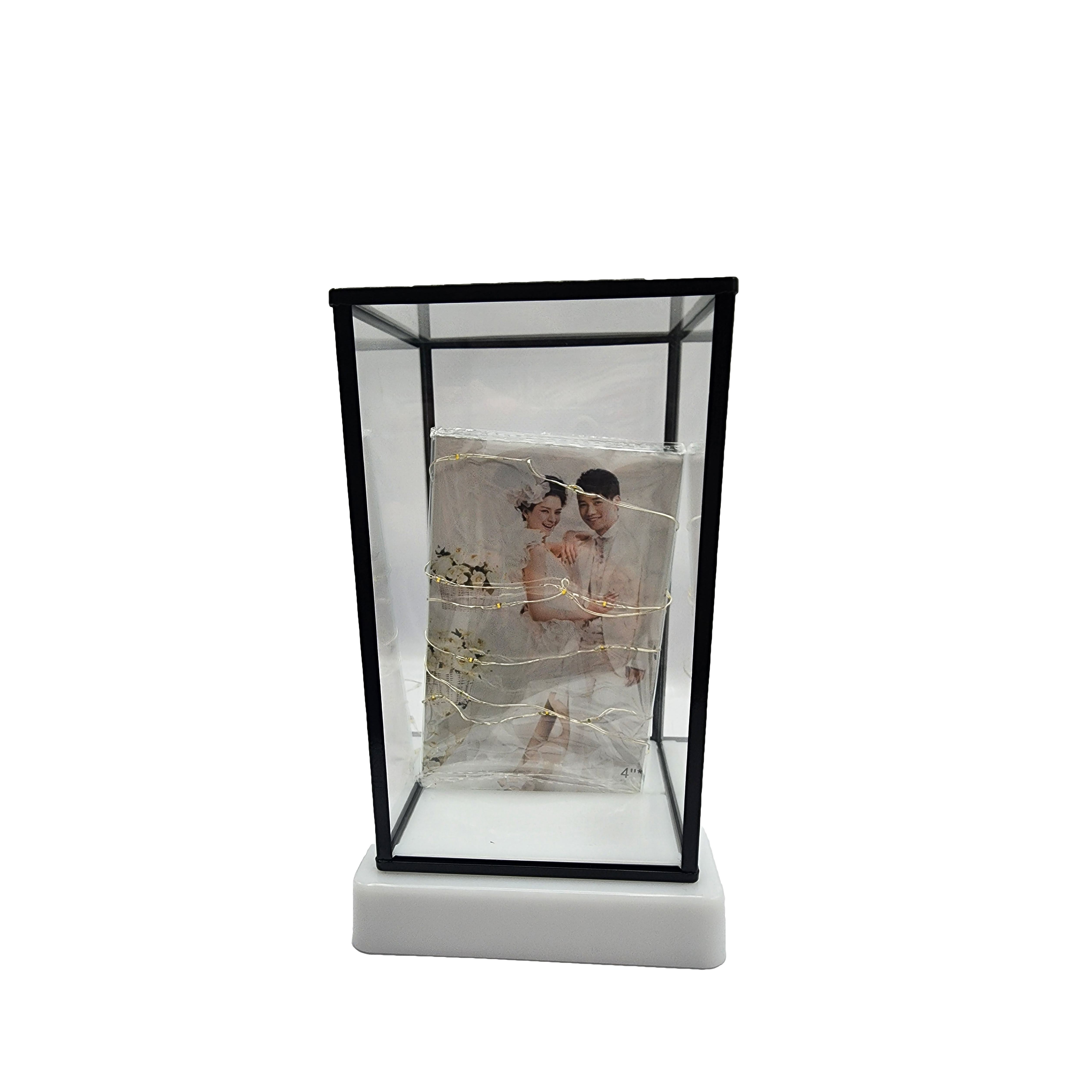 مكعب صور مع اضاءة قاعدة اكرلك 2328-2