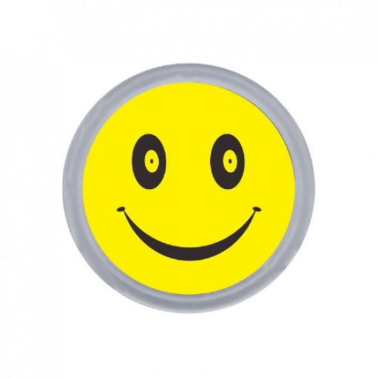 دبوس بلاستيك شفاف سمايل 6سم 2821-2 / 3104-13