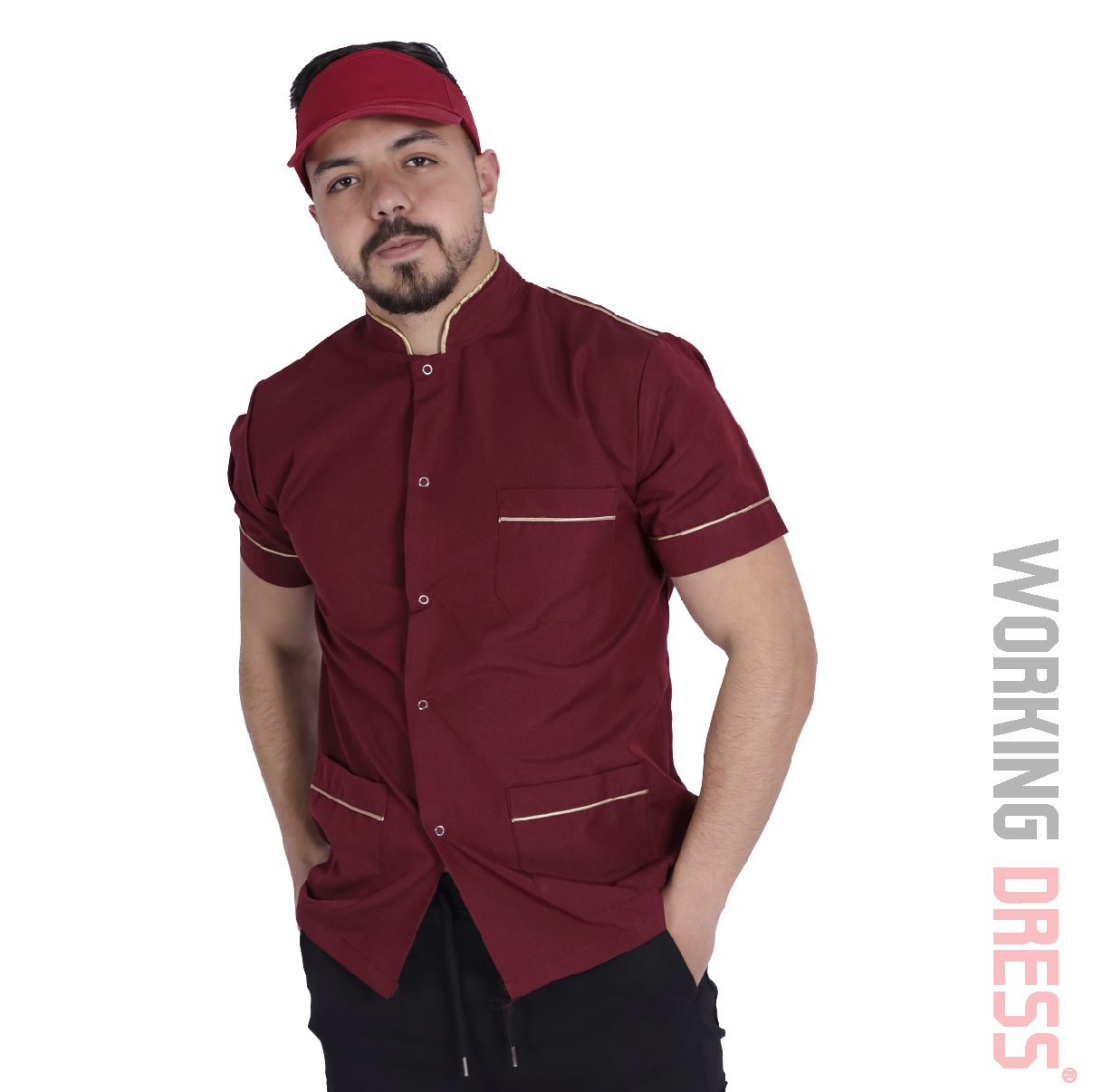 قميص شيف نص كم wd lux