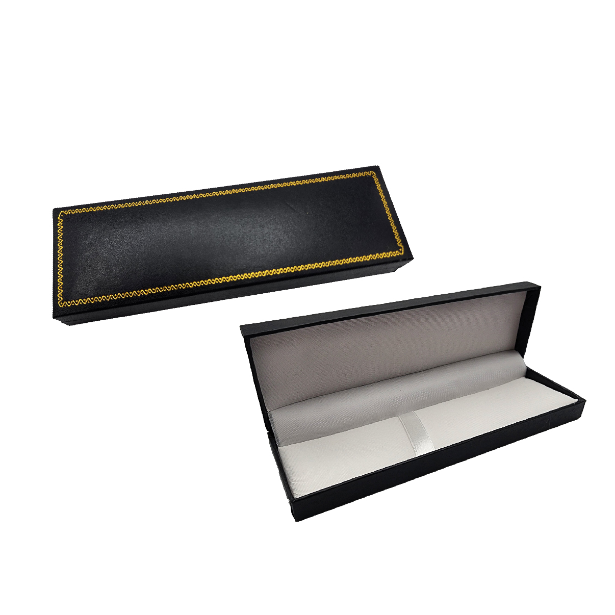 علبة قلم جلد اسود 3244-5