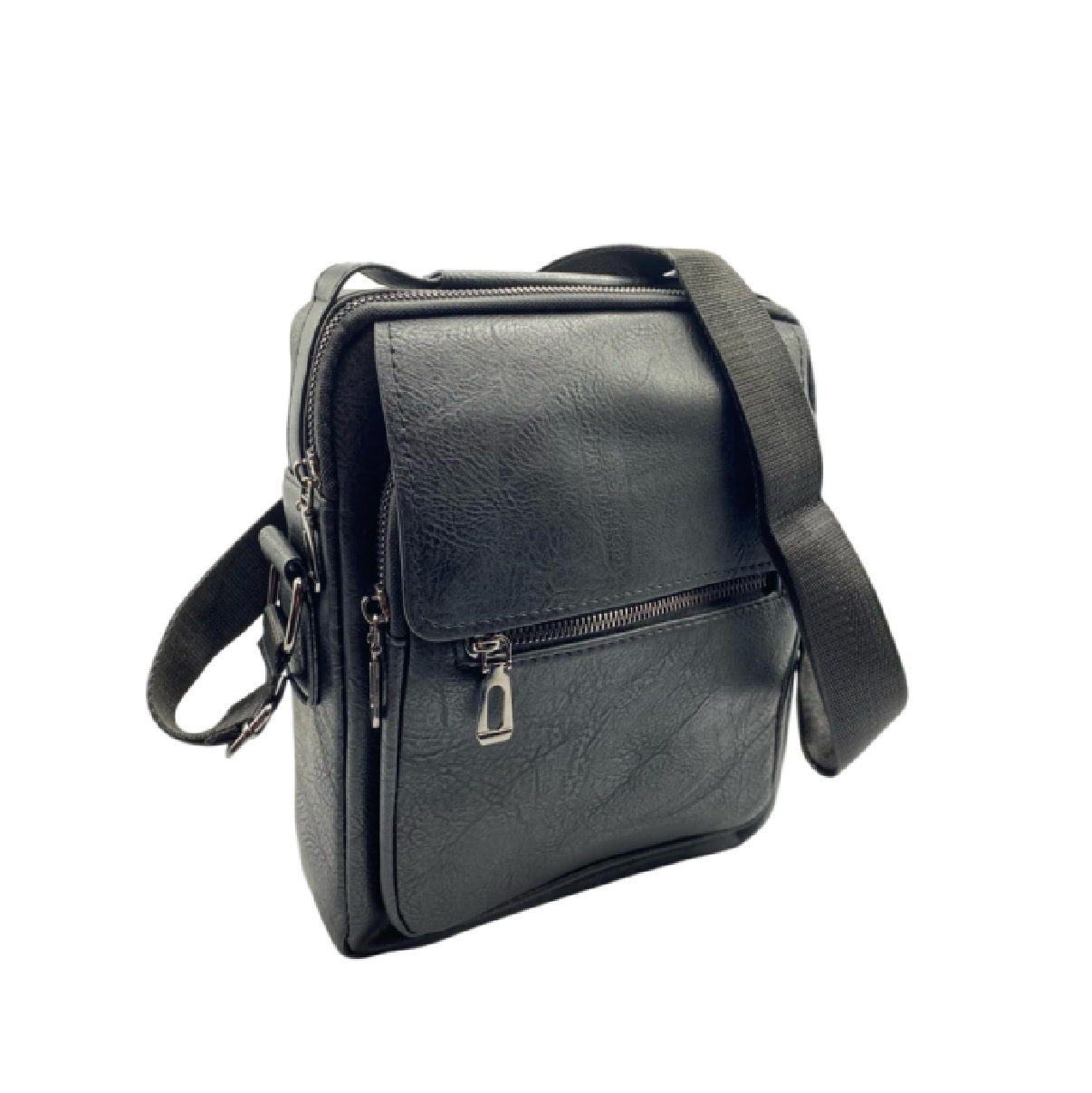 شنتة كتف جلد اسود 3007-1