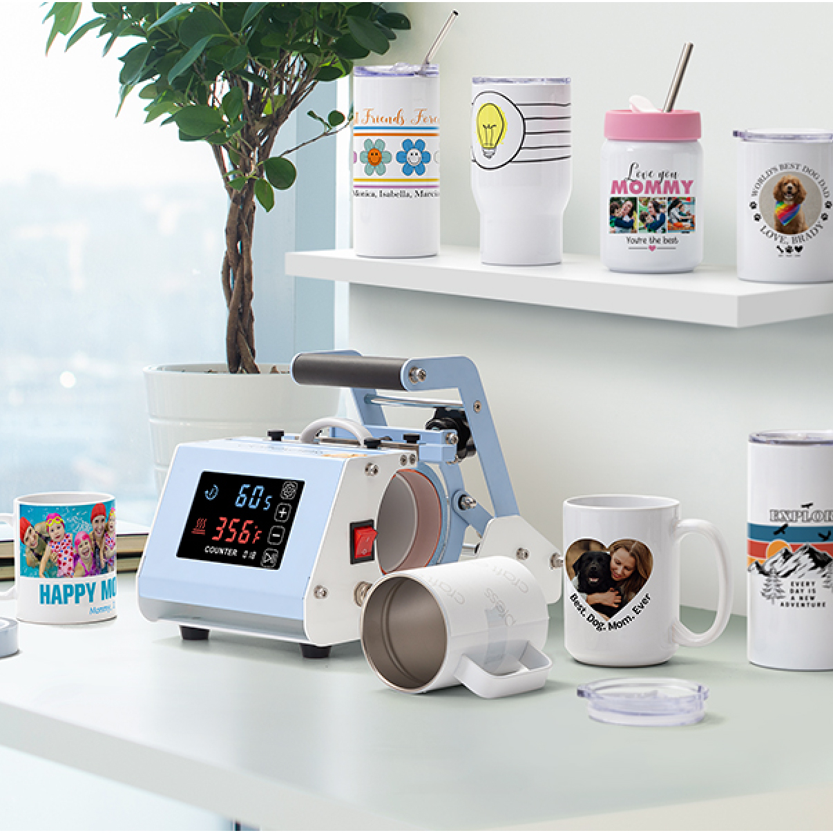 Craft Mug press 2629-4 راس واحد / 2912-3