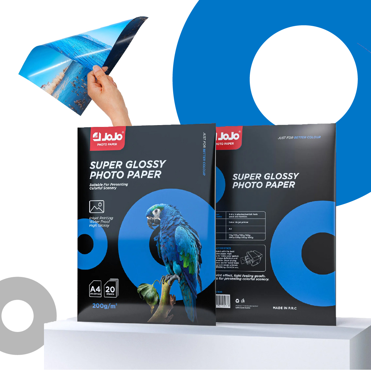 PHOTO PAPER A4 JOJO 200G 3225-1/DOUBLE SIDE