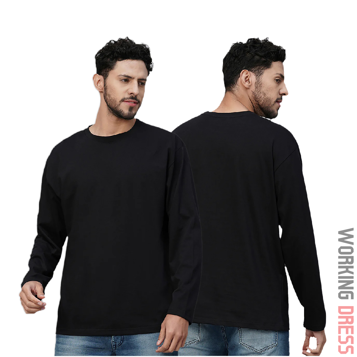 تي شيرت فرنش تيري OVER SIZE كم طويل