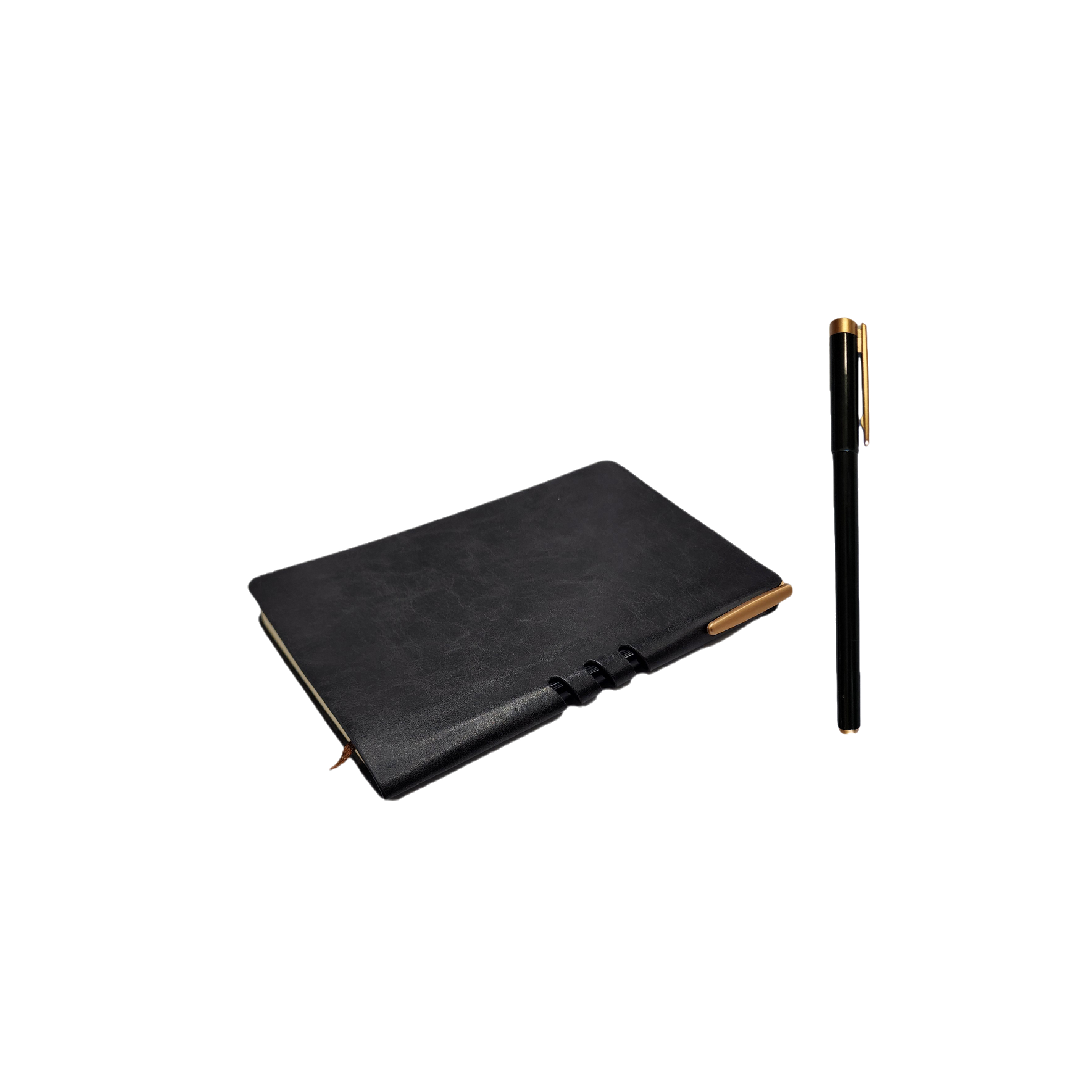 دفتر ملاحظات A6 اسود مع قلم 3210-4