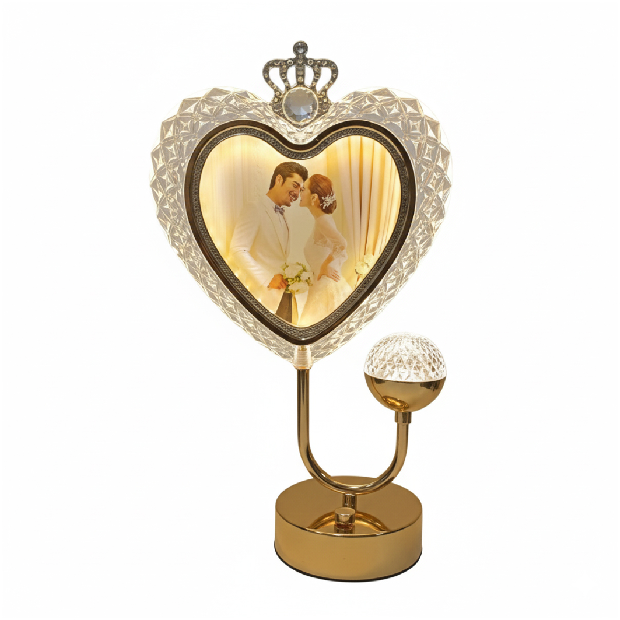 table lamp كريستال قلب 3215-1