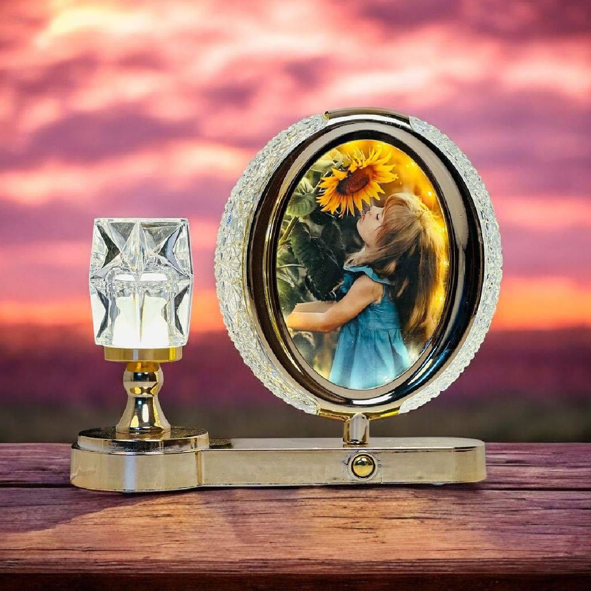 TABLE LAMP بيضوي مع شمعة 3215-5