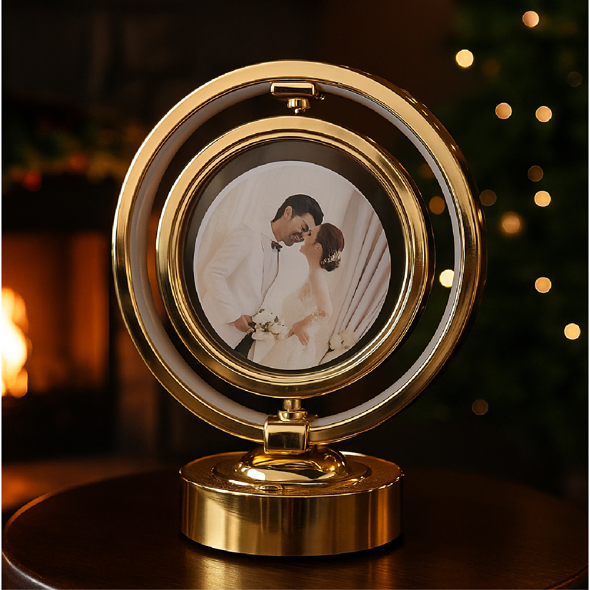 فريم صور دائرة مع اضاءة 3215-10