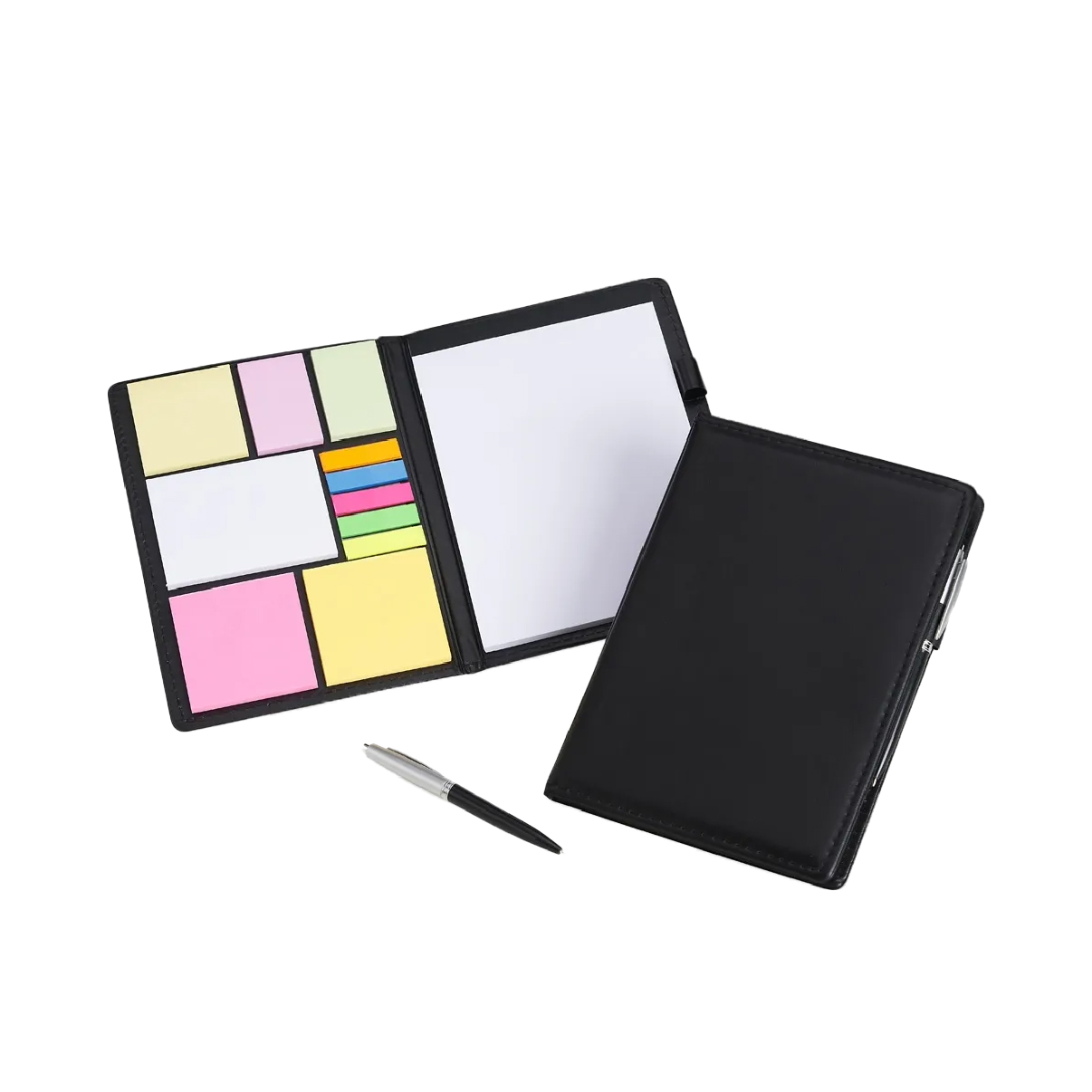 دفتر مع روق نوت جلد اسود 3536-2