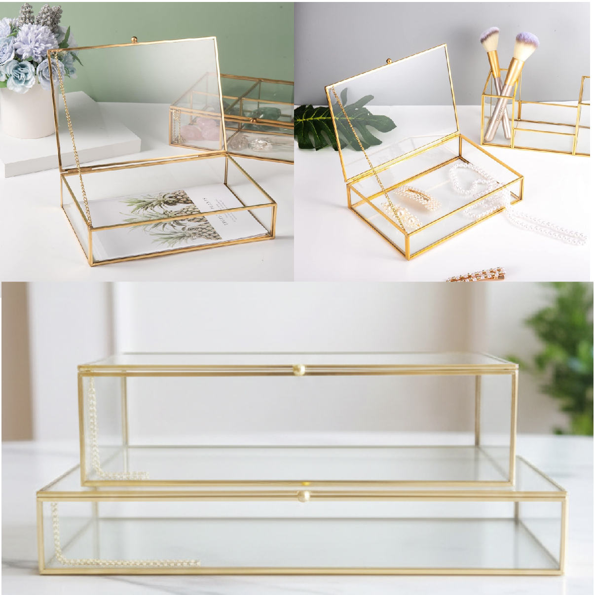 صندوق مهر زجاج صغير 3529-1