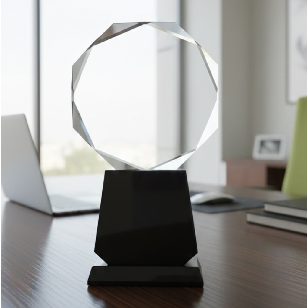 درع كريستال قاعدة اسود كبير 3526-3