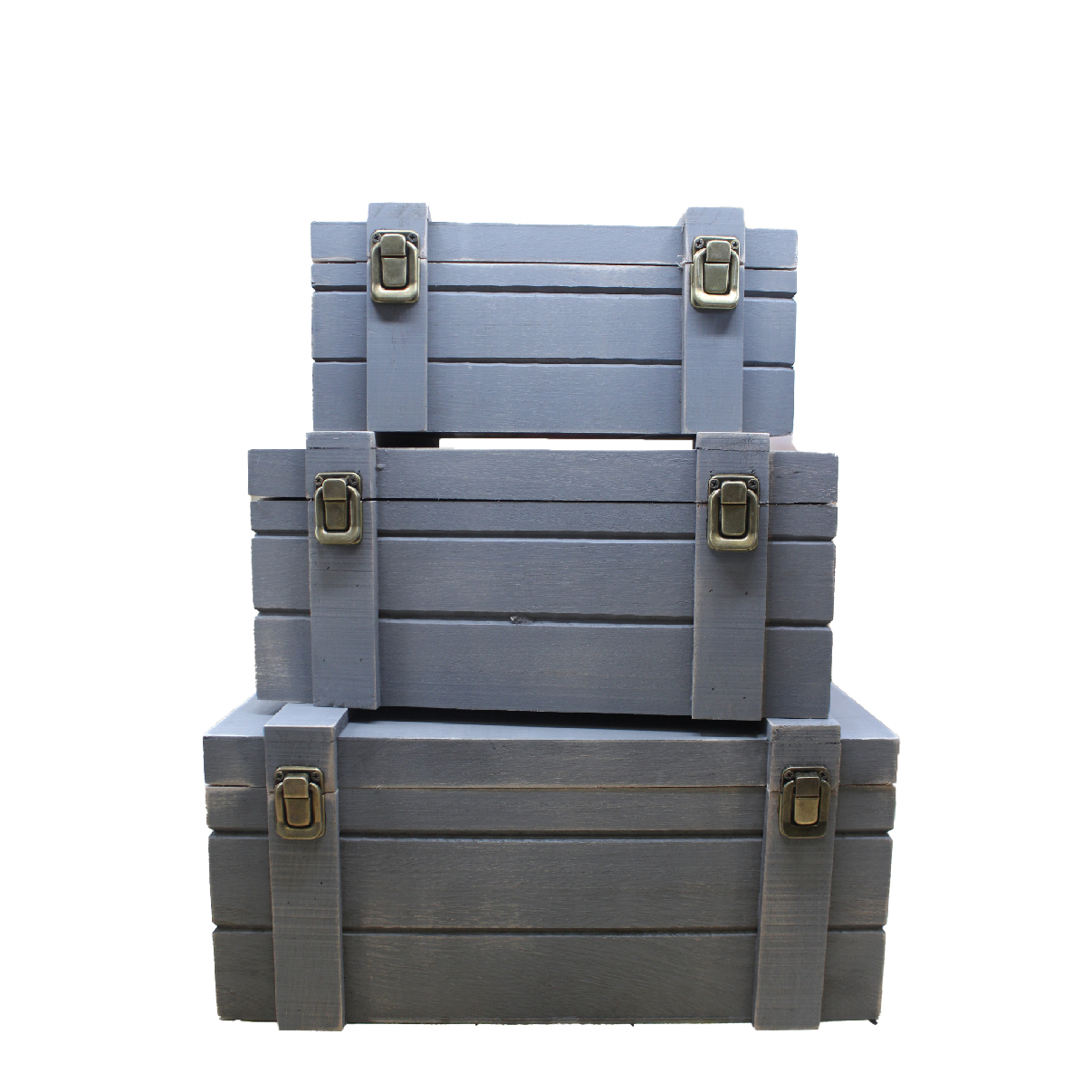 صندوق خشب سكني 3 قطع 2104-2 / 2617-3