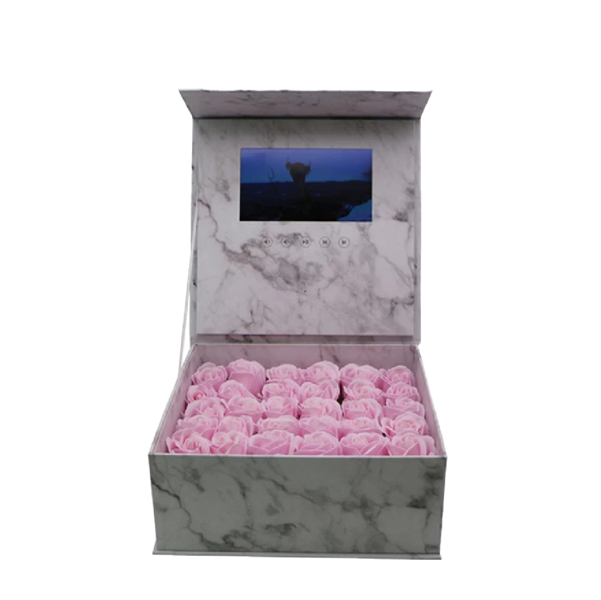 white gift box with screen 1303-1