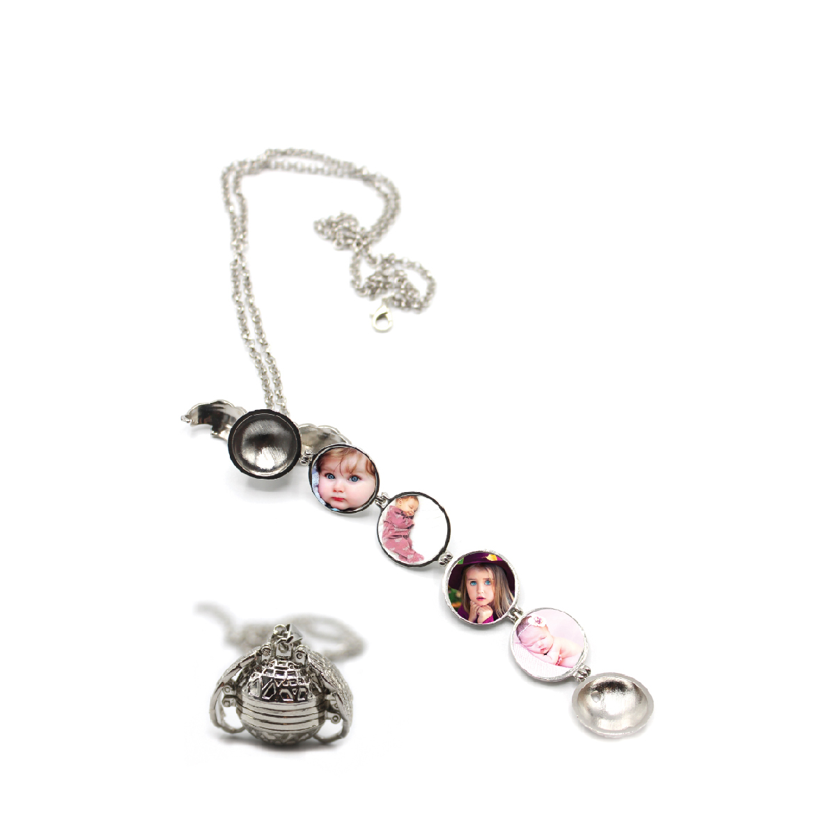 سنسال صور متعددة قلب سلفر 812-4