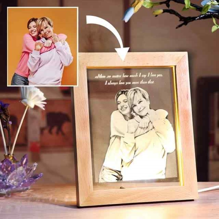 فريم صور حفر ليزر مع اضاءة 1133-1