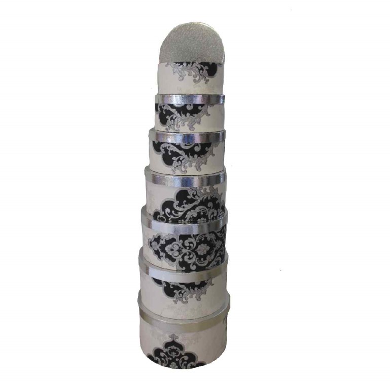 صندوق هدايا 7 قطع دائرة سلفر 1121-10