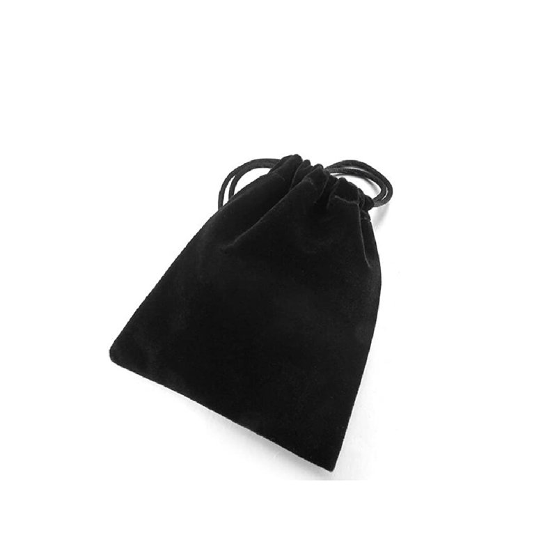 كيس هدايا مخمل اسود 3528-1