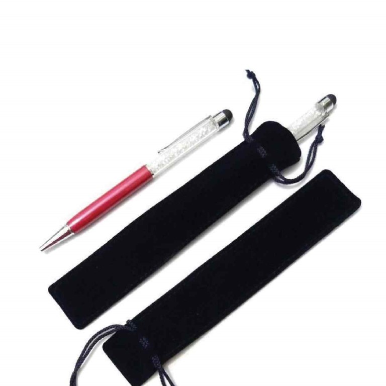 علبة اقلام مخمل مع حبل 2313-5