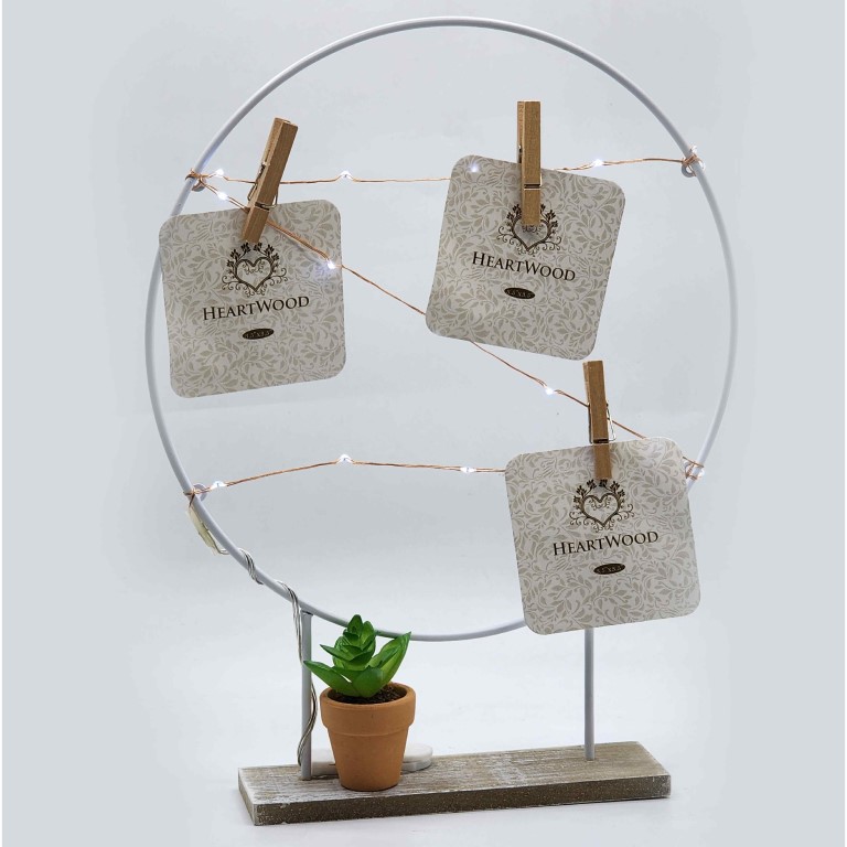 فريم تعليق صور دائرة مع اضاءة 225-11