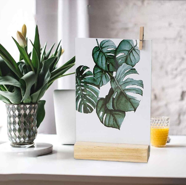 فريم صور زجاج قاعدة خشب 208-6 / 4*6