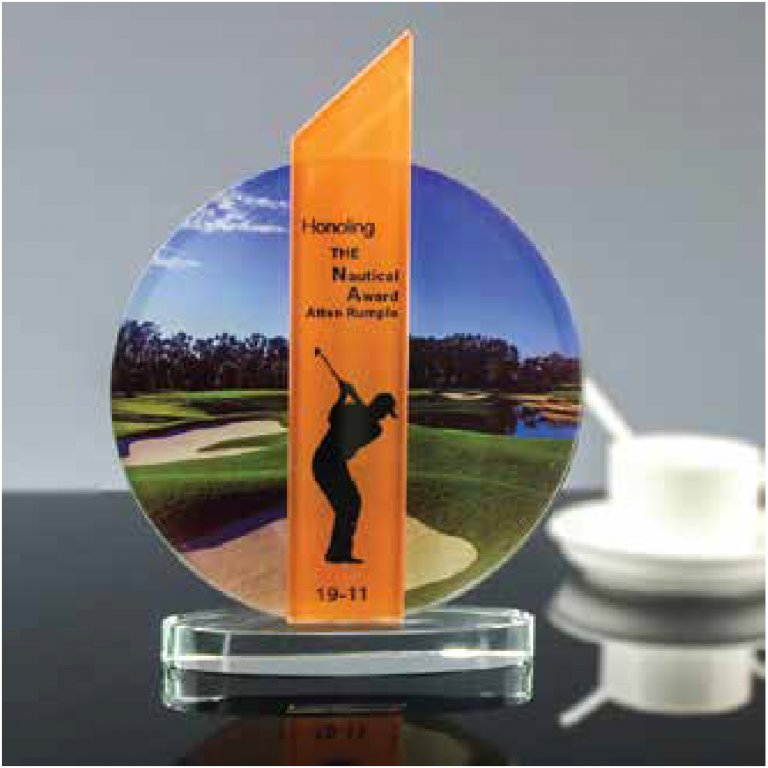 درع زجاج دائرة مع قاعدة 196-40