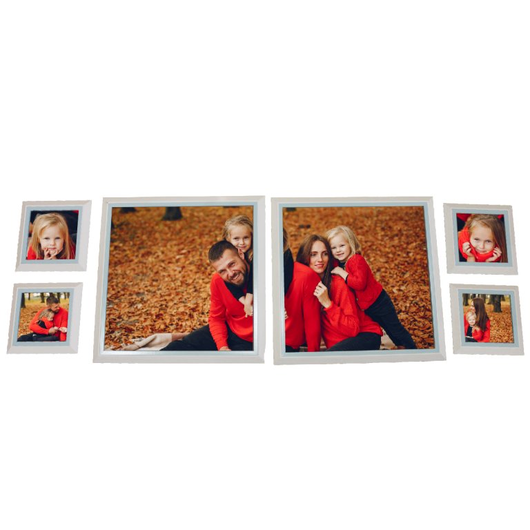 برواز صور 3 قطع ابيض 317-14