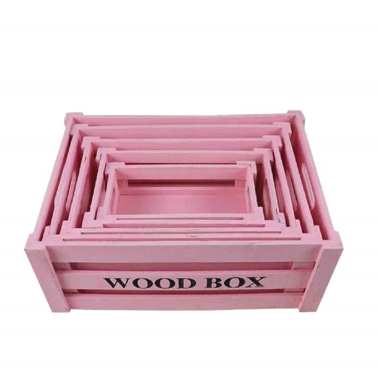 صندوق هدايا خشب 5 قطع زهري 1716-3