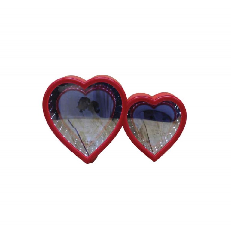 مراية سحري قلبين احمر 1116-2