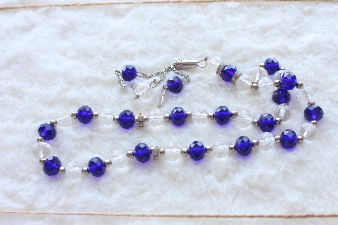 مسبحة خرز ازرق 708-3