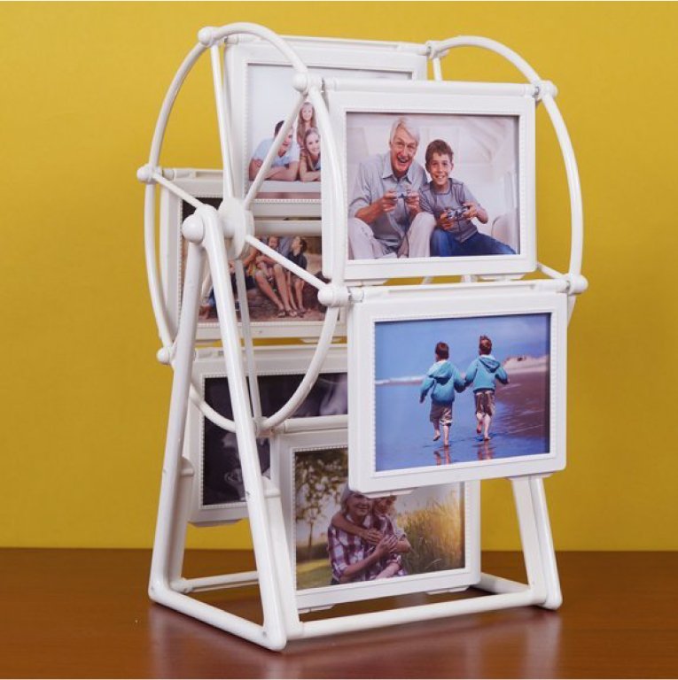 دولاب صور ابيض مع موسقى 3213-3