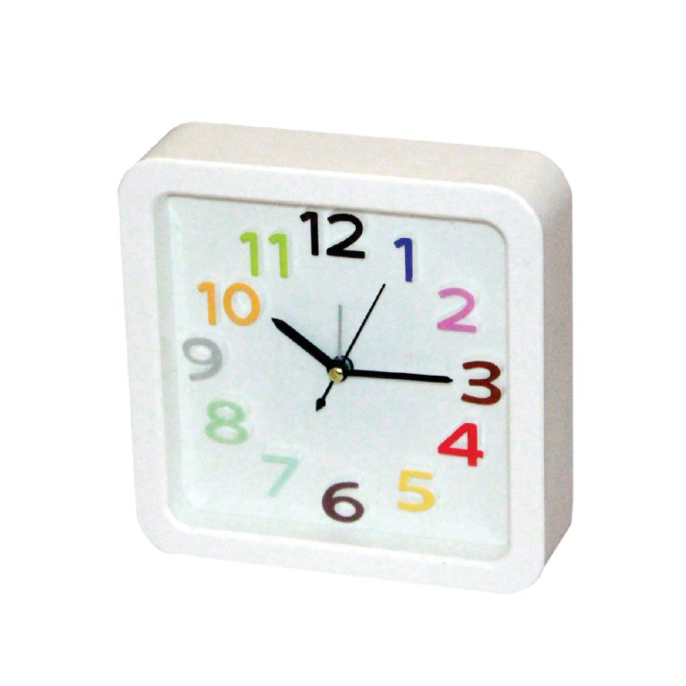 ساعة مكتب مربع ملون